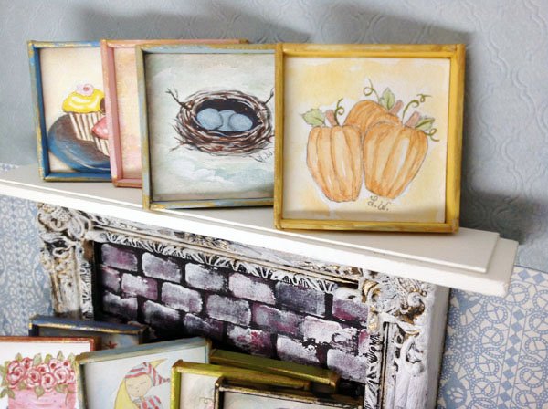 Pumpkins Mini No.3 Dollhouse Miniature Handmade image 1