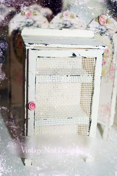 Cabinet No.5 Dollhouse Miniature Handmade image 0