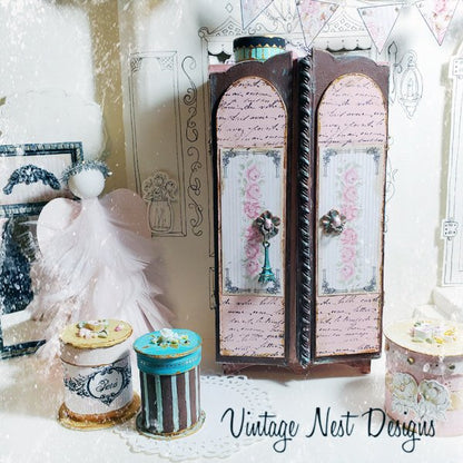 Amoire Wardrobe No.1 Dollhouse Miniature Handmade image 11