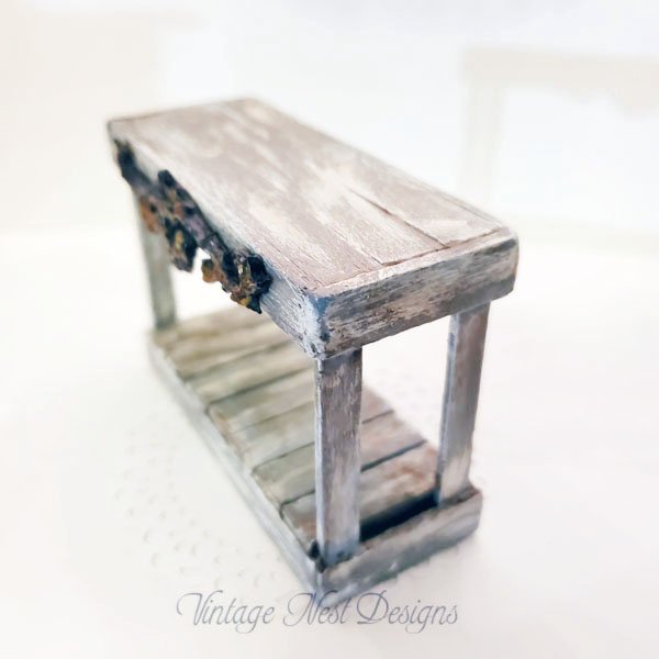 Side Table No.1 Dollhouse Miniature Handmade image 2