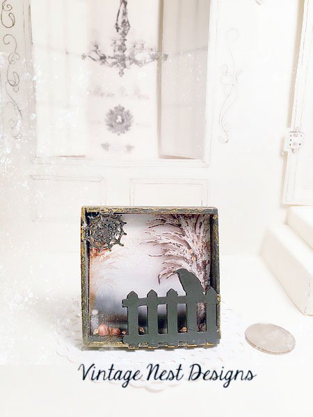 Spooky Nights No.1:2 Dollhouse Miniature Handmade image 1