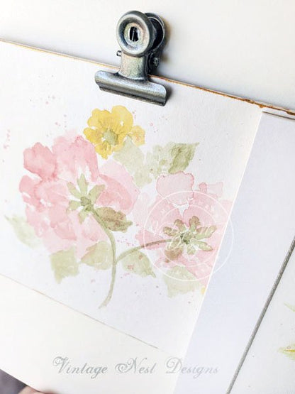 Flourishes No.17 Original Watercolor Painting image 7