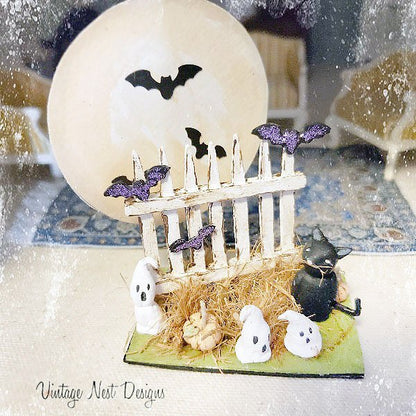 Halloween Scene No.1 Dollhouse Miniature Handmade image 4