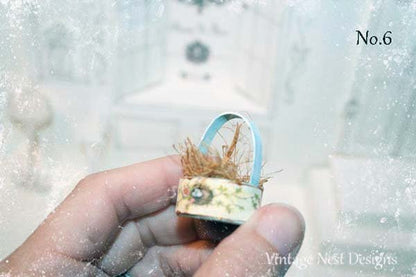 Bird Nest Baskets No.6 Handmade Miniature image 1