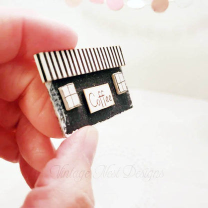 Coffee Sign No.8 Dollhouse Miniature Handmade image 2