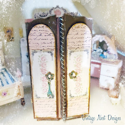 Amoire Wardrobe No.1 Dollhouse Miniature Handmade image 2