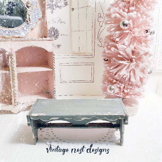 Bench No.9 Dollhouse Miniature Handmade image 0