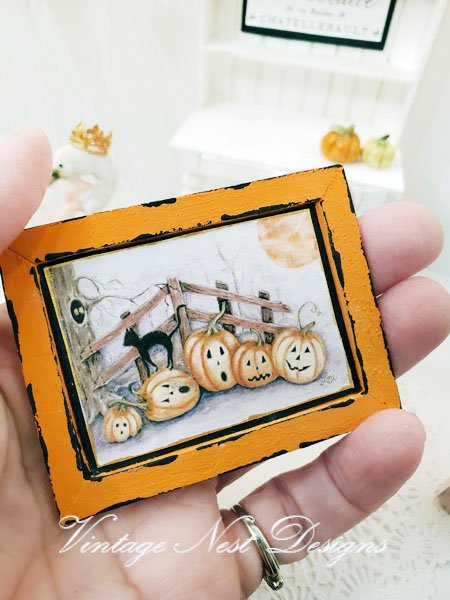 Halloween Pumpkins No.6:4 Dollhouse Miniature Handmade image 3