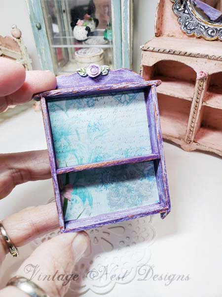 Cabinet Shelf No.103 Dollhouse Miniature Handmade image 1