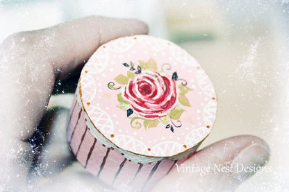 Box No.32 Dollhouse Miniature Handmade image 1