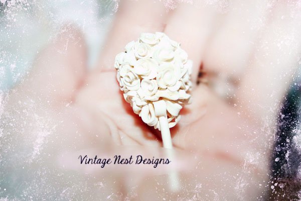 Wedding Bouquet No.2 Dollhouse Miniature Handmade image 2