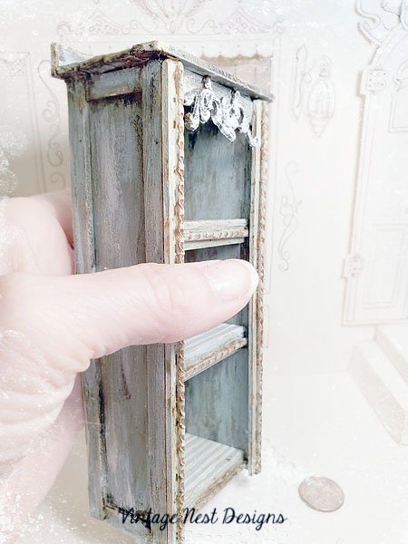 Old Heirloom Cabinet No.62 Dollhouse Miniature Handmade image 11