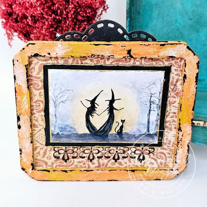 Dancing Witches No.1:4 Dollhouse Miniature Handmade image 5