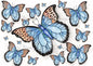 Digitaldruck Schmetterlinge Nr. 2 Aquarellmalerei Sofort-Download