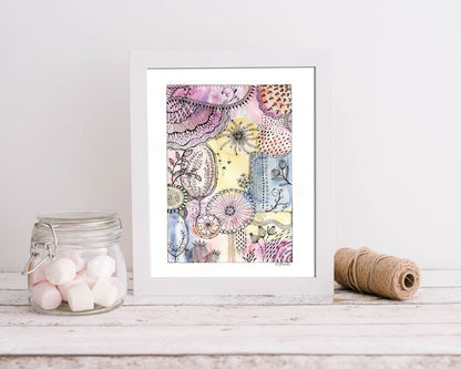 Digital Print Contemporary Art No.2 Watercolor Painting Instant Download