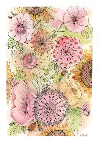 Digital Print Contemporary Art No.3 Watercolor Painting Instant Download