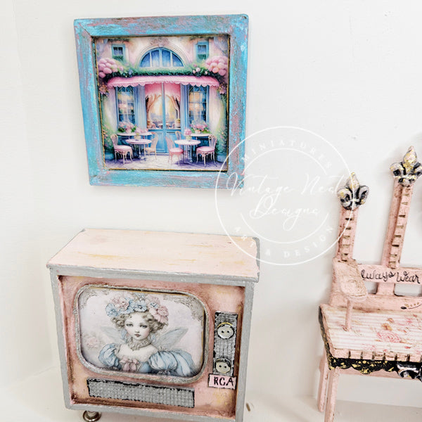 Miniature City Life No.5:12:2 Dollhouse Handmade Wooden Framed Art