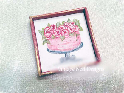 Bakery Cake No.1 Dollhouse Miniature Handmade