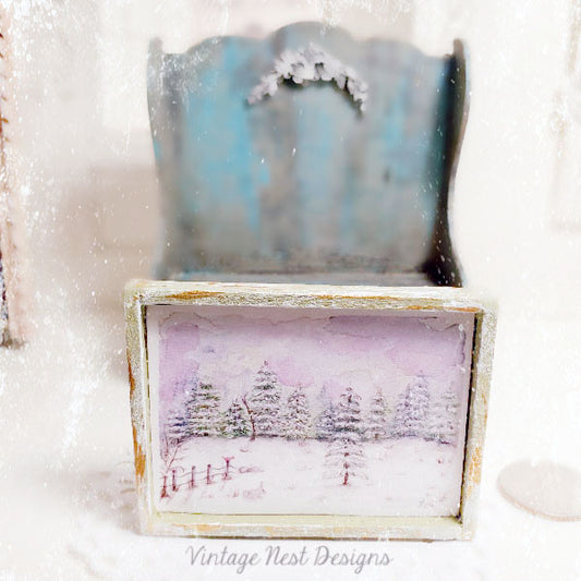 Miniature Country Life No.4 Handmade for Dollhouse Diorama Shadow Box