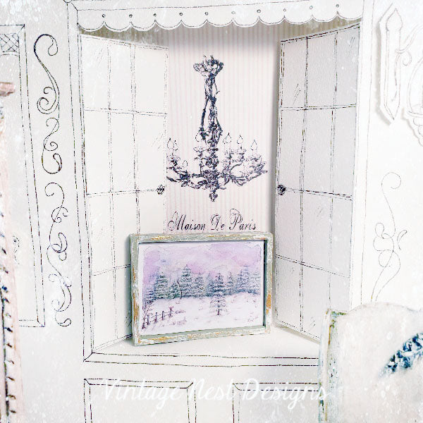 Miniature Country Life No.4 Handmade for Dollhouse Diorama Shadow Box