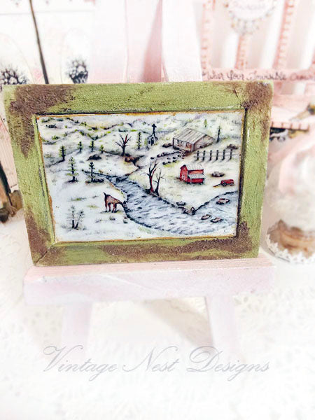 Dollhouse Miniature Country Life No.7:1 Doll accessories Wall Decor 112 Scale