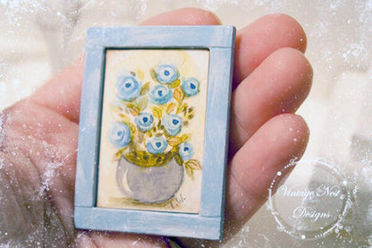 Miniature Florals No.2 Handmade for Dollhouse