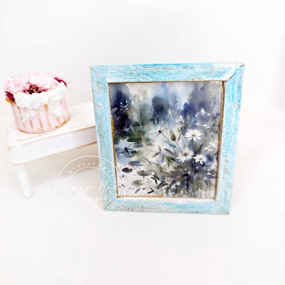 Miniature Flowers & Dragonfly No.1:1 Handmade for Dollhouse
