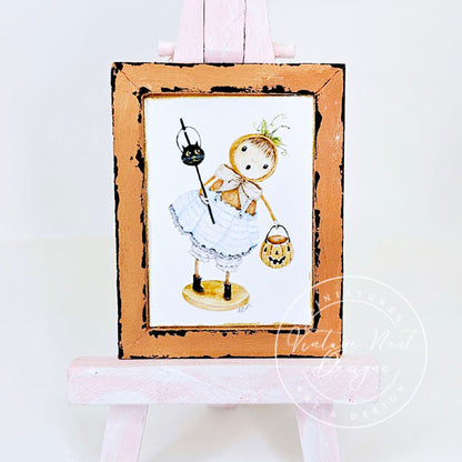 Miniature Halloween Character No.4:1 Handmade for Dollhouse Diorama Shadow Box