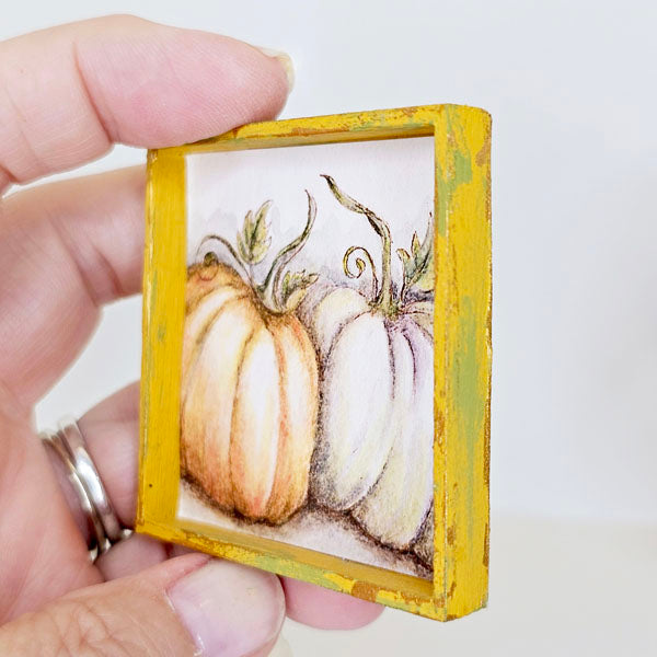 Halloween Kürbisse Nr.7:1 Puppenhaus Miniatur Handgemacht