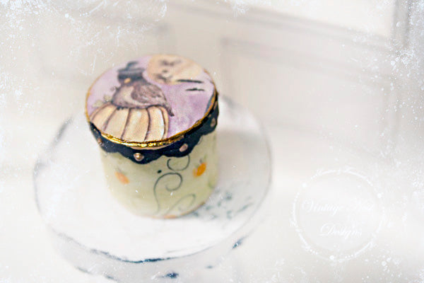 Miniature Here for the Boos Box No.1 Handmade for Dollhouse