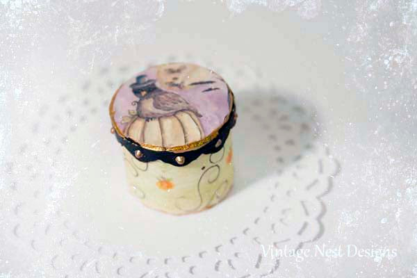 Miniature Here for the Boos Box No.1 Handmade for Dollhouse