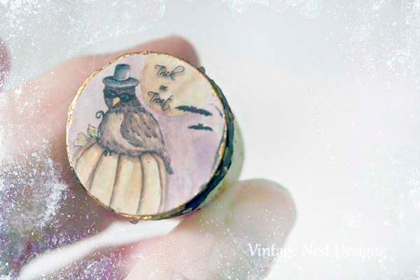 Miniature Here for the Boos Box No.1 Handmade for Dollhouse