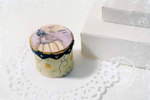 Miniature Here for the Boos Box No.1 Handmade for Dollhouse