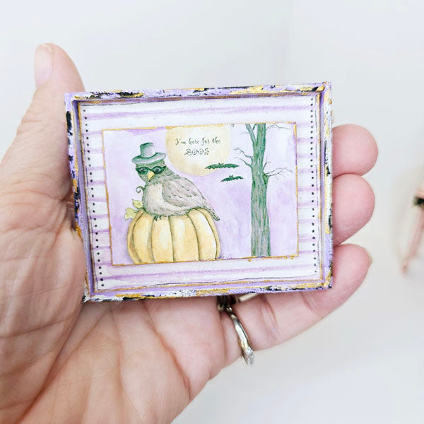 Miniature Here for the Boos No.1:1 Dollhouse Handmade Wooden Framed Art