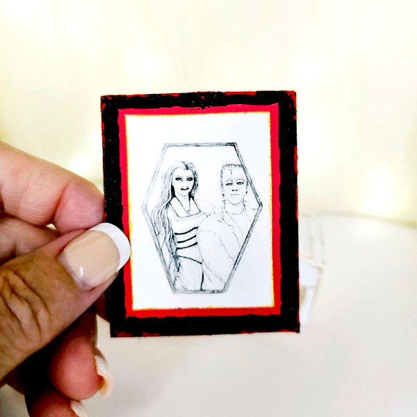 Dollhouse Miniature Herman & Lilly Munster No.1:1 Handmade for Doll Decor