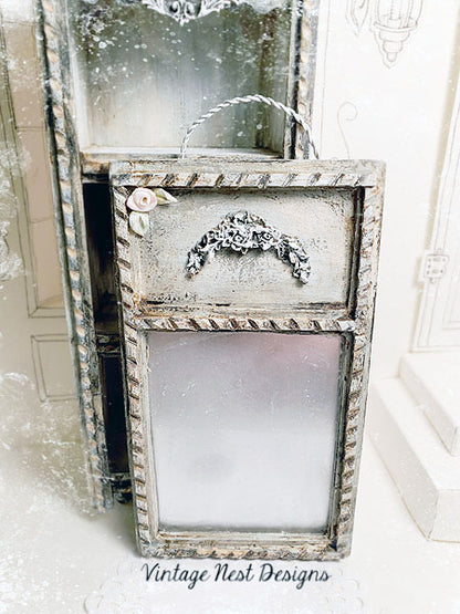 Ancien Miroir Vintage N°5 Maison de Poupée Miniature Faite Main
