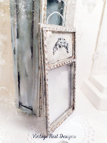 Ancien Miroir Vintage N°5 Maison de Poupée Miniature Faite Main