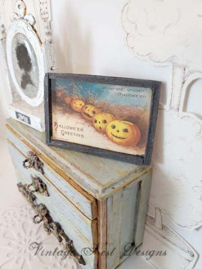 Miniature Six Pumpkins No.1:1 Handmade for Dollhouse Diorama Shadow Box