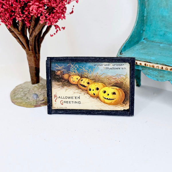 Miniature Six Pumpkins No.1:1 Handmade for Dollhouse Diorama Shadow Box