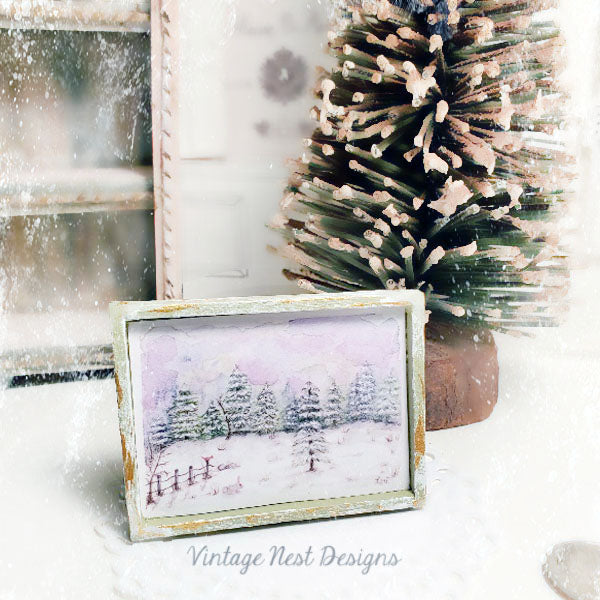 Miniature Country Life No.4 Handmade for Dollhouse Diorama Shadow Box