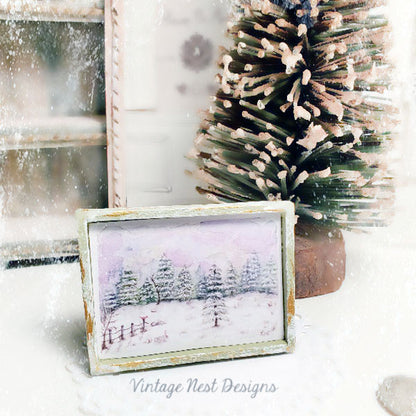 Miniature Country Life No.4 Handmade for Dollhouse Diorama Shadow Box
