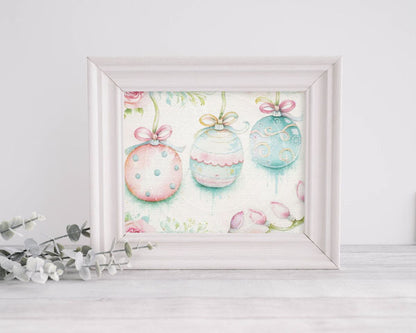 Christmas Bulbs No.1:2 ACEO Digital Prints Illustration