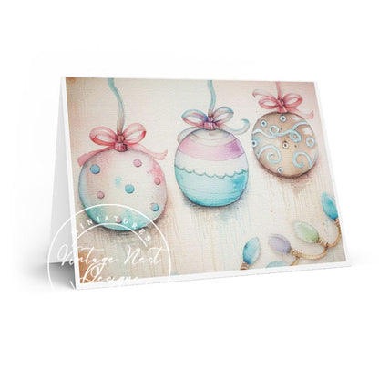 Christmas Bulbs No.1:2 ACEO Digital Prints Illustration
