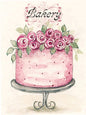 Kuchen Nr. 7:2 Puppenhaus Miniatur Digitaldruck Aquarellmalerei