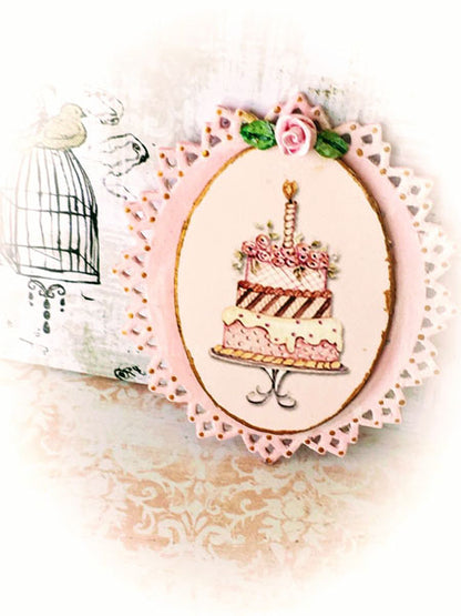 Cake No.8:2 Dollhouse Miniature Handmade