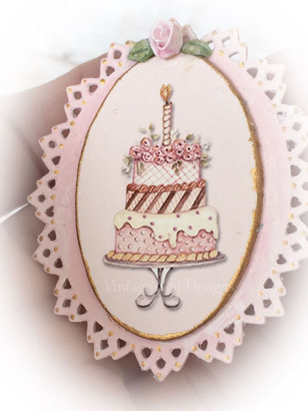 Cake No.8:2 Dollhouse Miniature Handmade