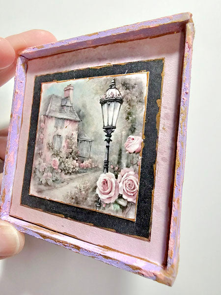 Miniature Cottage House No.7-2 Handmade Dollhouse Wall Decor 1:12 Scale