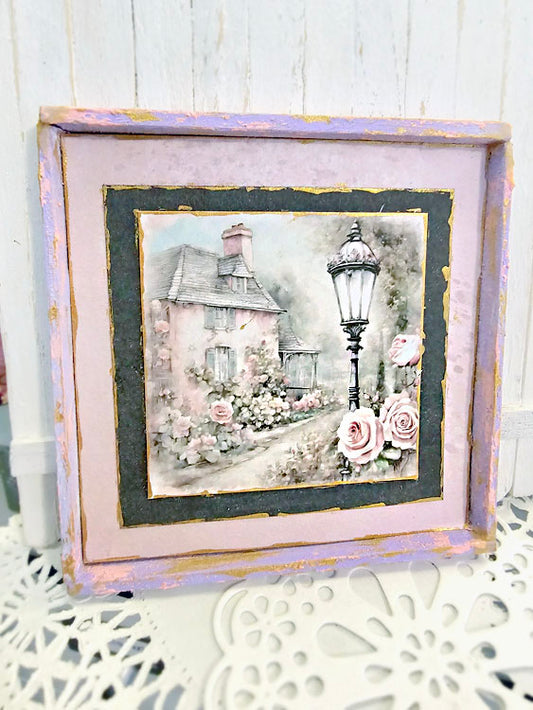 Miniature Cottage House No.7-2 Handmade Dollhouse Wall Decor 1:12 Scale