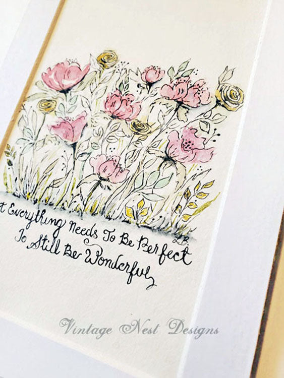 Florals No.8 Original Watercolor Painting