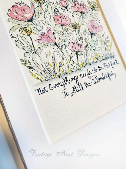 Florals No.8 Original Watercolor Painting